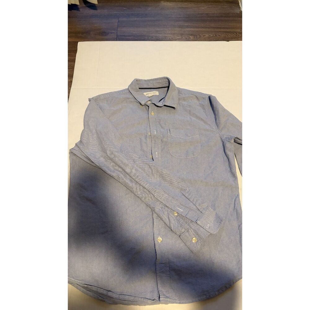 Aéropostale Men's Long Sleeve Button Up Shirt Blue Size Small Casual